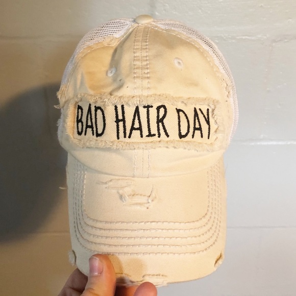 Accessories - Distressed Hat - Bad Hair Day
